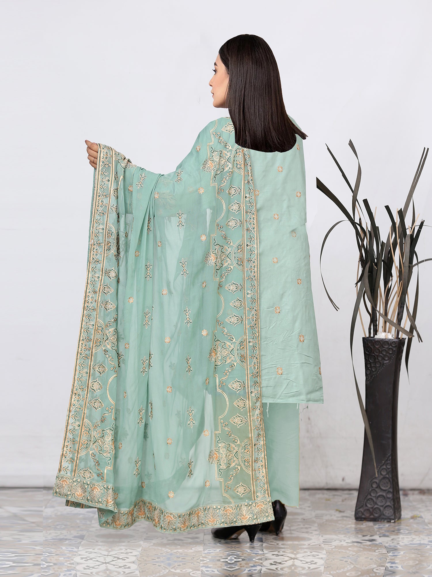 DIL-E-KHAS DG-853C (Unstitched Doria Viscose Collection)